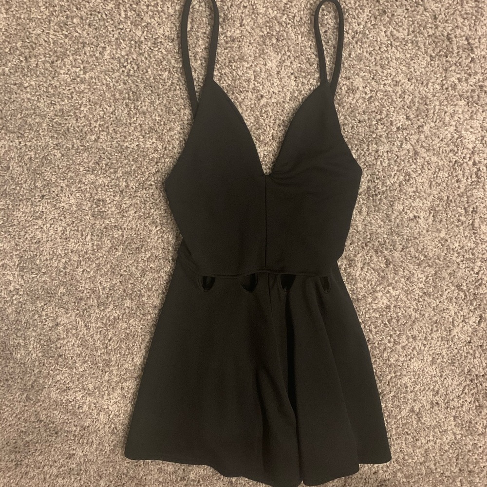 CharlieXCX Black Romper Size 2